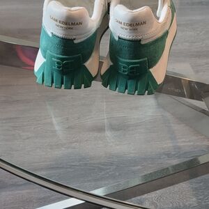 Sam Edelman Green and White Sneakers